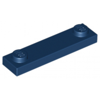 Plaat aangepast 1x4 met 2 noppen Dark Blue